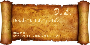 Dobák László névjegykártya